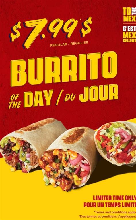 Quesada Burrito Of The Day Specials 2024 Meal Deals Now