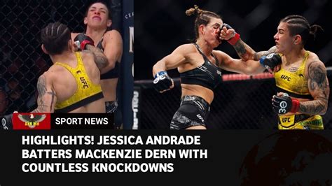 UFC 295 Highlight Jessica Andrade Stops Mackenzie Dern After Multiple