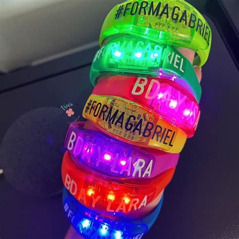 Pulseiras De Led Personalizada Elo Produtos Especiais