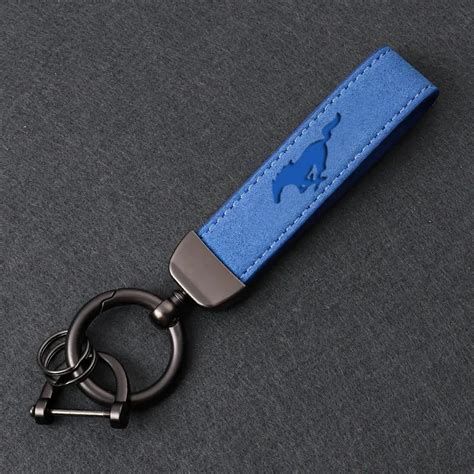 New Style Leather Car Custom Keychain Suede Leather Keychain Car Logo