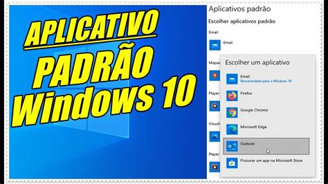 Como Definir Aplicativo Como Padr O No Sistema Windows Youtube