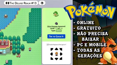 O Melhor Jogo De Pokemon Online Que Roda Em Todos Os Dispositivos