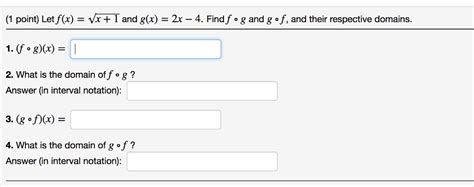 Solved Point Letf X K T And G X Findfg And G Chegg