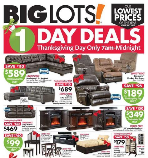 Big Lots Thanksgiving 2017 Ad Scan Deals And Sales Coupons Big Lots