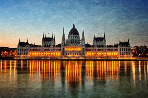 Hungary, Budapest, Reflection, Hungarian Parliament Building Wallpapers ...