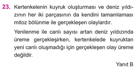 6 CANLILARDA ÜREME BÜYÜME VE GELİŞME arşivleri Cep Test Çözümleri