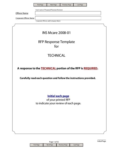 Rfp Template Word Complete With Ease Airslate Signnow