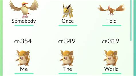 This Pok Mon Go Naming Scheme Is Our Greatest Achievement As A Species