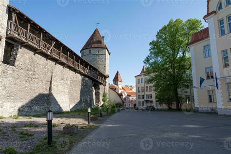 City Wall And Defense Towers In Tallinn Stock Photo At Vecteezy