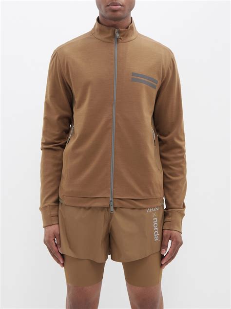 Buy Zegna X Norda Jersey Track Top Brown At Off Editorialist