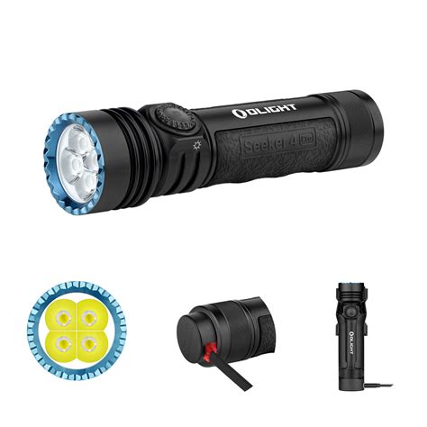 Olight Seeker Pro Rechargeable Flashlight Powerful Lumen W Usb