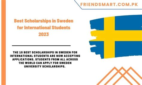 Best Scholarships in Sweden for International Students 2023