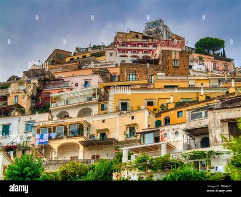 Houses on hillside Stock Photo - Alamy