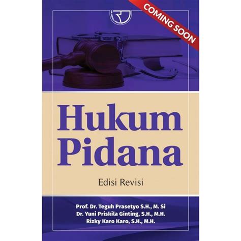 Jual Buku Hukum Pidana Edisi Revisi Teguh Prasetyo Dkk Di Lapak