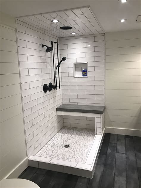 Tile Walk In Shower With Bench Design Corral