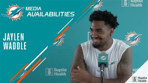 Wr Jaylen Waddle Meets With The Media Miami Dolphins Training Camp