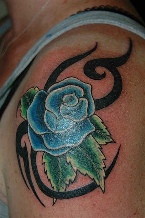 37 best Turquoise Rose Tattoo images on Pinterest | Tattoo inspiration ...