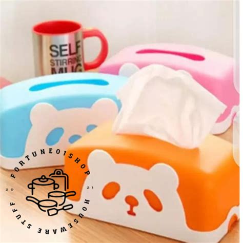 Kotak Tisu Tissue Panda Ukuran Besar Tempat Tissu Segi Wadah Tissue