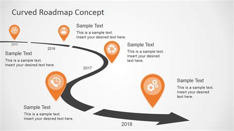 Free Roadmap Powerpoint Curve Template Slidemodel Sexiezpix Web Porn