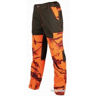 Pantalon De Traque Treeland Maquisard Camo Orange Pantalons De Chasse