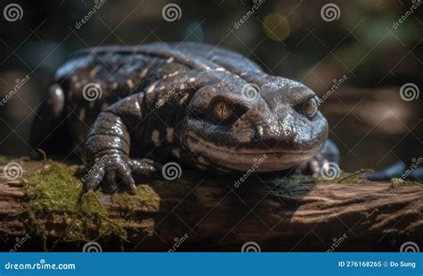 A Beautiful Photograph of a Chinese Giant Salamander Stock Illustration - Illustration of close ...