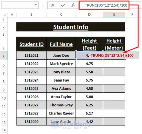 How To Convert Feet To Meters In Excel Simple Methods Exceldemy