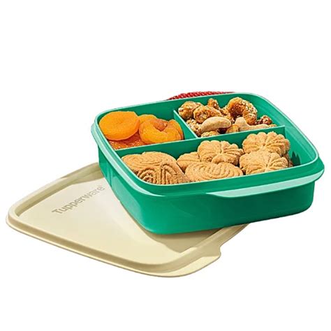 Tupperware Marmita Quadrada Divisorias Basic Line Ml Shopee