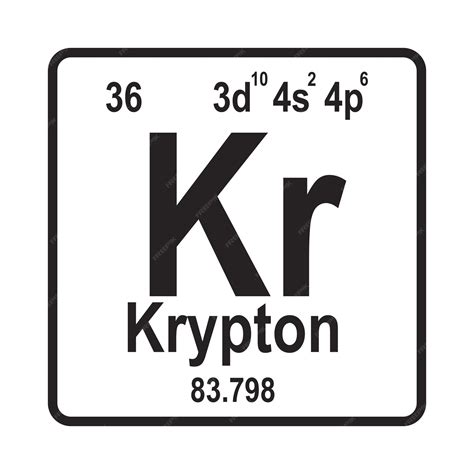 Premium Vector Krypton Elements Icon