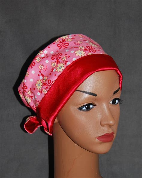 Strawberry Honey Duet Satin Scrub Hat Medcapstore