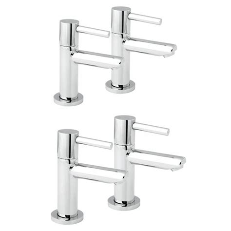 Deva Insignia Chrome Basin And Bath Taps Pack Set Bathroom Tap Pack From Taps Uk