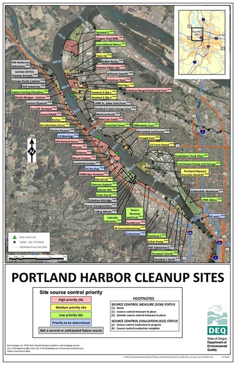 Interactive Portland Harbor Upland Map From Deq The Superfund Research Center Oregon State