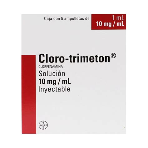 CLORO TRIMETON 10MG INY C 5 Farmapronto