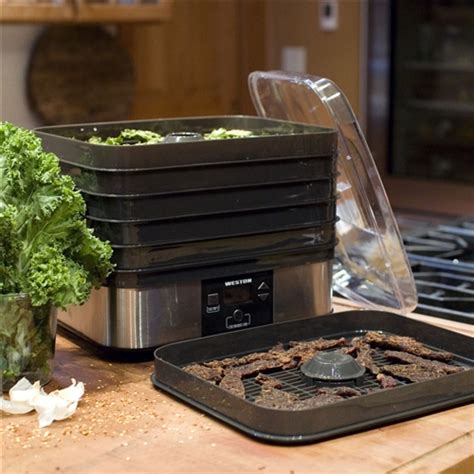 Weston 6 Tray Digital Dehydrator - 75-0401-W | Weston Brands