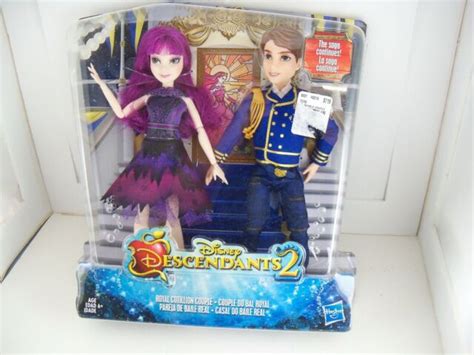 Disney Descendants 2 Royal Cotillion Couple Dolls Mal And Ben Figures New