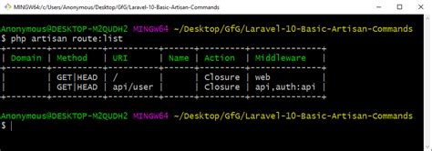 Laravel Artisan Commands To Know In Laravel GeeksforGeeks