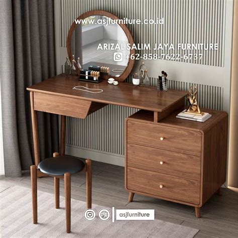 Meja Rias Retro Minimalis Jati Modern Furniture Jepara