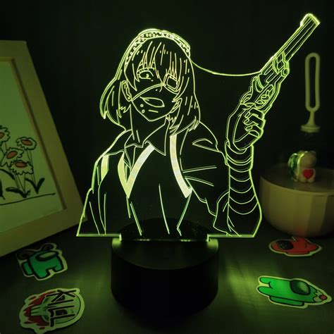 Manga Kakegurui Anime Rysunek Jabami Yumeko 3D LED Neon RGB Lampka