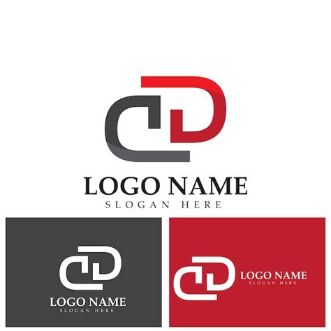 Elementos de plantilla de diseño de icono de letra d logo Vector Premium