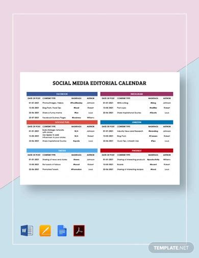 Social Media Calendar - 17+ Examples, Format, How to Prepare, Pdf