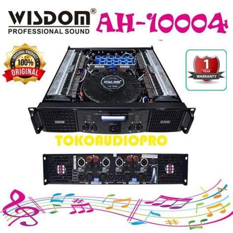 Jual Power Wisdom Ah Channel Power Amplifier Ah Shopee