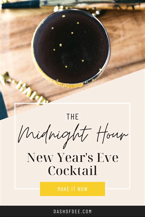 The Midnight Hour New Year S Eve Cocktail Recipe