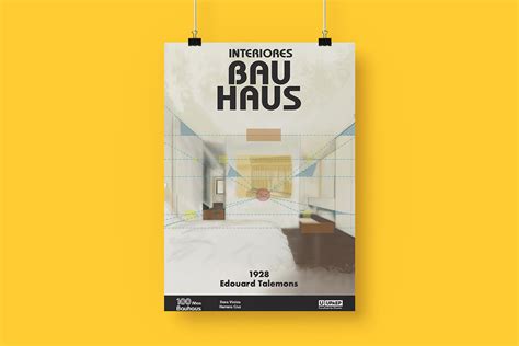 Cartel Exposición centenario Bauhaus Behance