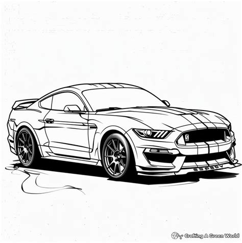 Ford Mustang Coloring Pages Free And Printable In 2024 Coloring