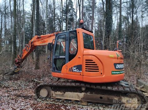 Doosan Kettenbagger DX 140 LCR 2013 Austrija Lietots vikšriniai