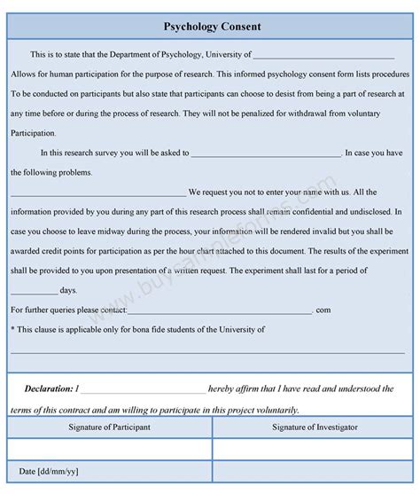 Parental Consent Form Template Sample Hq Printable Documents