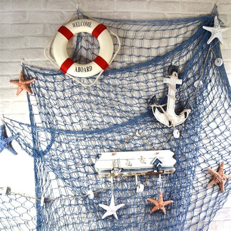 Nautical Net Decor Decoraciones De Pescado Decoración Costera Casas