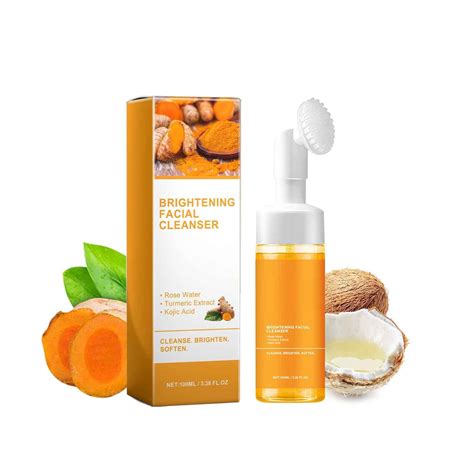 Turmeric Facial Cleanserturmeric 𝐊𝐨𝐣𝐢𝐜 Acidity Foaming Cleanserturmeric Glowing