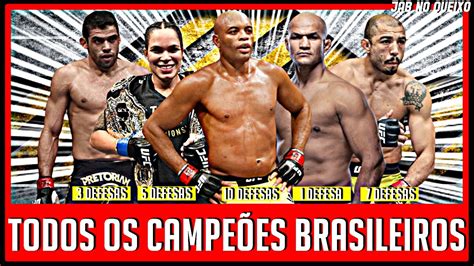 UFC BRASIL TODOS OS CAMPEÕES BRASILEIROS DA HISTÓRIA Descubra as