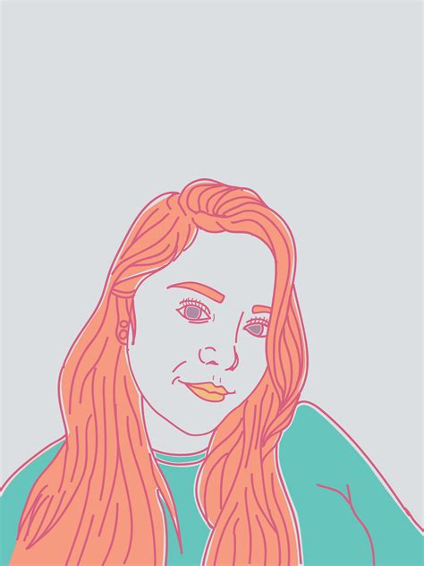 Self Portrait Line Art On Behance