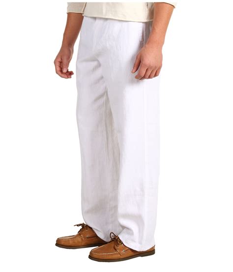 Tommy Bahama Linen On The Beach Pants In White For Men Lyst